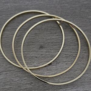 Classic 14k Gold Plated Bangles- Set of 3
